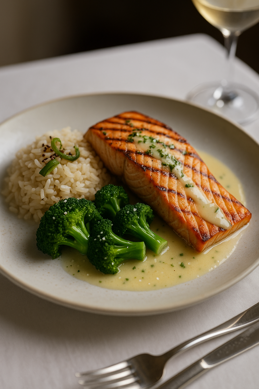 Salmon with Potato Gratin
